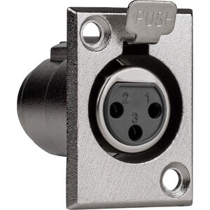 Main product image for XLR Type Chassis Mount Female 3 Pin 090-349